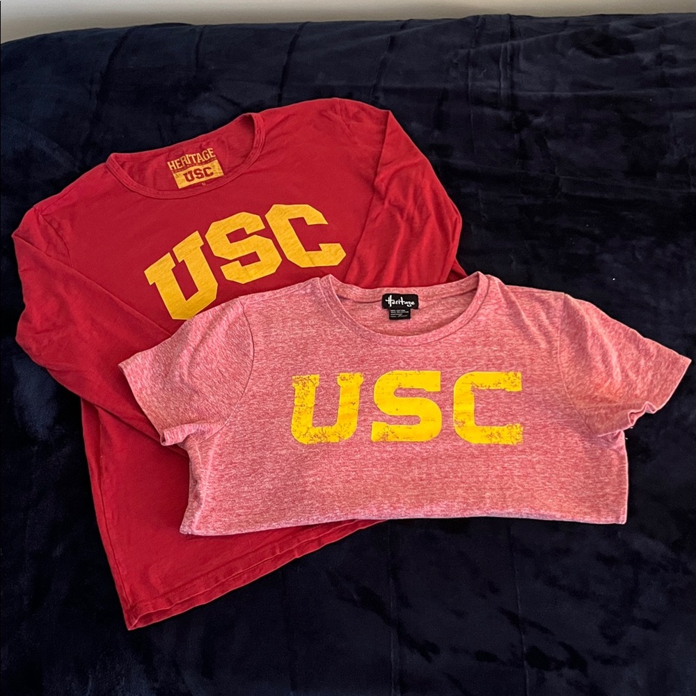 University of Southern California Women’s  Tee’s by Heritage Size Medium Trojans